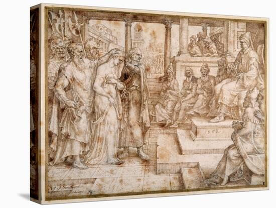 Susannah Accused by the Elders, 1562-Maerten van Heemskerck-Premier Image Canvas