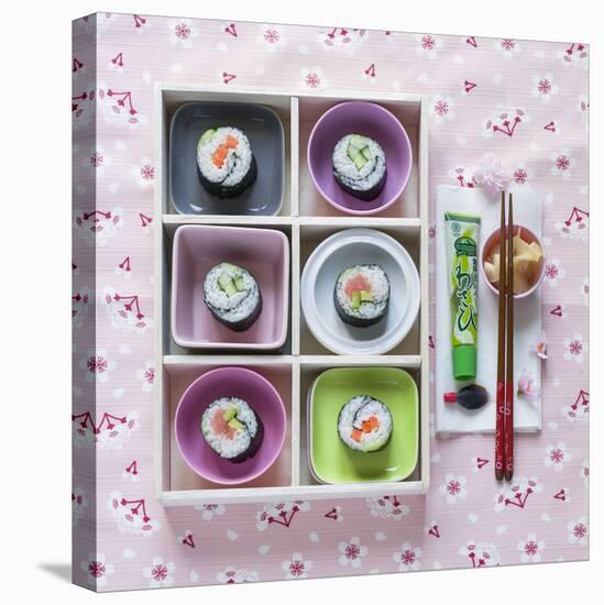 Sushi Box on Wood-C. Nidhoff-Lang-Premier Image Canvas