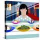 Sushi Train-Claire Huntley-Premier Image Canvas