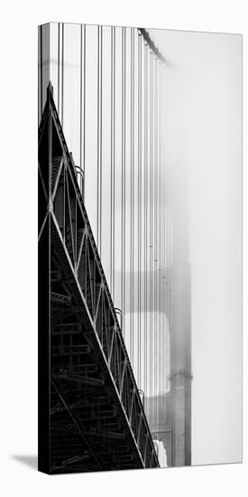 Suspension Bridge Covered with Fog, Golden Gate Bridge, San Francisco Bay, San Francisco-null-Premier Image Canvas