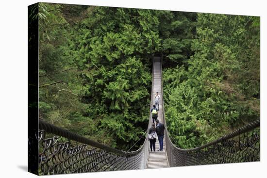Suspension bridge, Lynn Canyon Park, Vancouver, British Columbia, Canada, North America-Richard Cummins-Premier Image Canvas