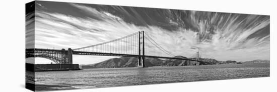 Suspension Bridge over Pacific Ocean, Golden Gate Bridge, San Francisco Bay, San Francisco-null-Premier Image Canvas