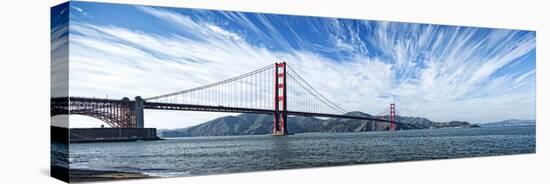 Suspension Bridge over Pacific Ocean, Golden Gate Bridge, San Francisco Bay, San Francisco-null-Premier Image Canvas
