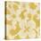 Suzani Silhouette in Yellow II-Chariklia Zarris-Stretched Canvas
