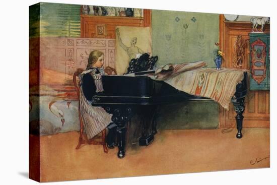 'Suzanne at the Piano', c1900-Carl Larsson-Premier Image Canvas