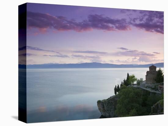 Sveti Jovan at Kaneo Church and Lake Ohrid, Ohrid, Macedonia-Walter Bibikow-Premier Image Canvas