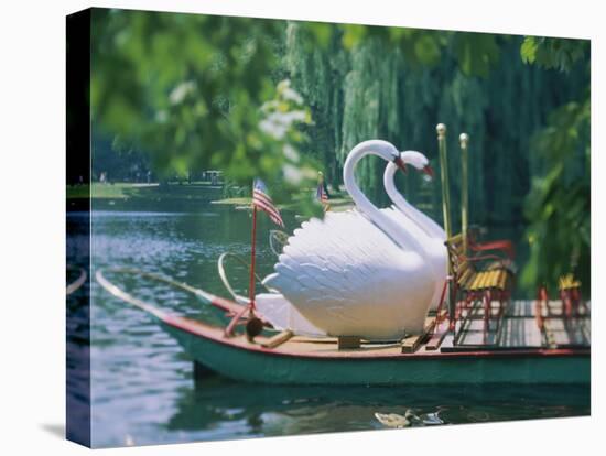 Swan Boats in a Lake, Boston Common, Boston, Massachusetts, USA-null-Premier Image Canvas