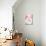 Swan Float on Pink-Elizabeth Medley-Stretched Canvas displayed on a wall