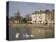 Swan Hotel and Great Ouse River, Bedford, Bedfordshire, England, United Kingdom, Europe-Rolf Richardson-Premier Image Canvas