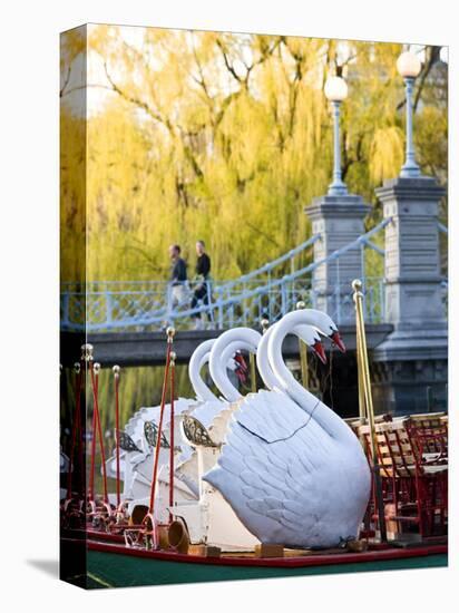 Swanboats, Public Garden, Boston, Massachusetts, USA-Walter Bibikow-Premier Image Canvas