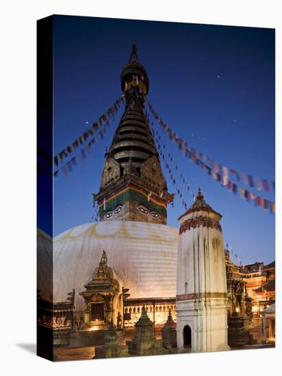 Swayambhunath Buddhist Stupa on a Hill Overlooking Kathmandu, Unesco World Heritage Site, Nepal-Don Smith-Premier Image Canvas