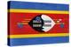 Swaziland Flag Design with Wood Patterning - Flags of the World Series-Philippe Hugonnard-Stretched Canvas