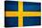 Sweden Flag Design with Wood Patterning - Flags of the World Series-Philippe Hugonnard-Stretched Canvas