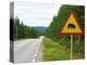 Sweden, Street Sign 'Game Pass by Bears' in Lofsdalen-K. Schlierbach-Premier Image Canvas