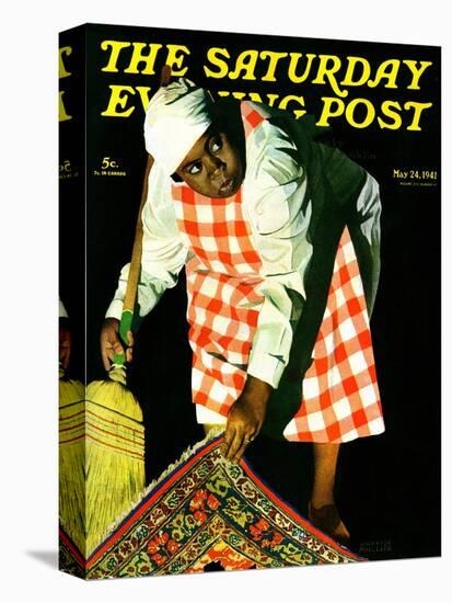 "Sweep it Under the Rug," Saturday Evening Post Cover, May 24, 1941-John Hyde Phillips-Premier Image Canvas