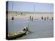 Sweep Net Fishing for Sturgeon at "Tanya" in Volga River Delta Nr. Astrakhan, Russia-Carl Mydans-Premier Image Canvas