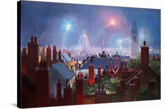 Sweeps Dance On The Rooftops-Peter Ellenshaw-Stretched Canvas