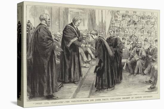 Sweet Girl Graduates, the Vice-Chancellor (Sir James Paget) Conferring Degrees at London University-null-Premier Image Canvas