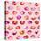 Sweet Love Kisses Pink Lips-Ninola Designs-Stretched Canvas