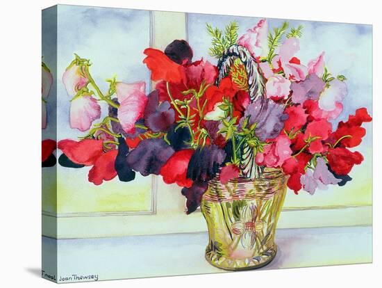 Sweet Peas in a Vase-Joan Thewsey-Premier Image Canvas