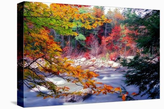 Swift River Autumn Scenic, New Hampshire-George Oze-Premier Image Canvas