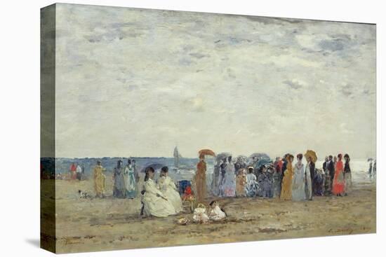 Swimmers on Trouville Beach, 1869-Eugene Louis Boudin-Premier Image Canvas