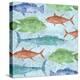 Swimming Fish-Bee Sturgis-Stretched Canvas