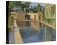 Swimming Pool, Southern France-Sir John Lavery-Stretched Canvas