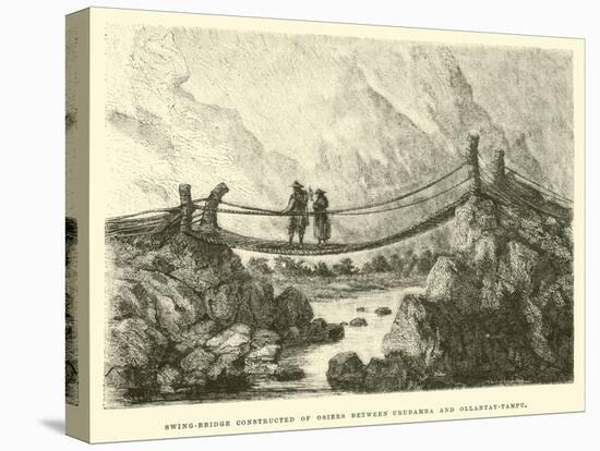 Swing-Bridge Constructed of Osiers Between Urubamba and Ollantay-Tampu-Édouard Riou-Premier Image Canvas