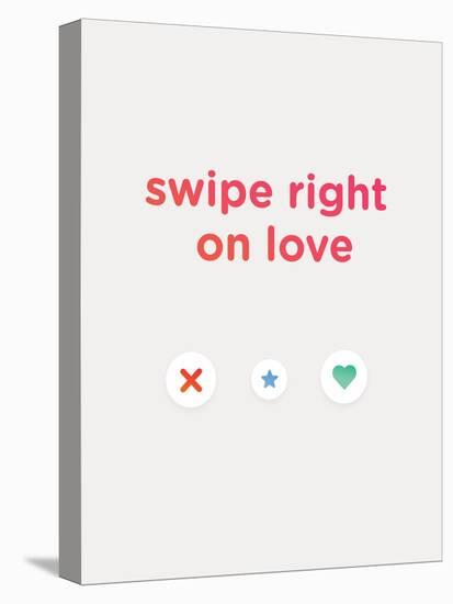 Swipe Right on Love-null-Stretched Canvas