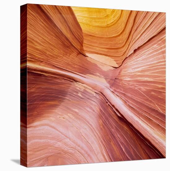 Swirling Sandstone in the Paria Canyon-Vermillion Cliffs Wilderness, Arizona-John Lambing-Premier Image Canvas