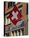 Swiss Flag, Zurich Old Town, Switzerland, Europe-Thouvenin Guy-Premier Image Canvas