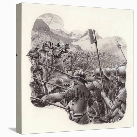 Swiss Infantry in the 15th Century-Pat Nicolle-Premier Image Canvas