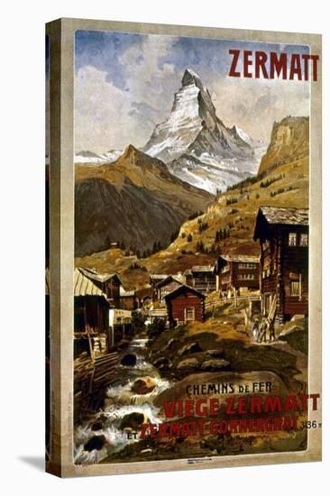 Swiss Travel Poster, 1898-null-Premier Image Canvas