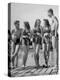 Swiss Youths Standing on the Boardwalk at the Beach-Yale Joel-Premier Image Canvas