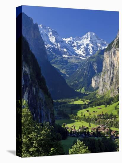 Switzerland, Bernese Oberland, Lauterbrunnen Town and Valley-Michele Falzone-Premier Image Canvas