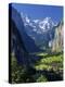 Switzerland, Bernese Oberland, Lauterbrunnen Town and Valley-Michele Falzone-Premier Image Canvas