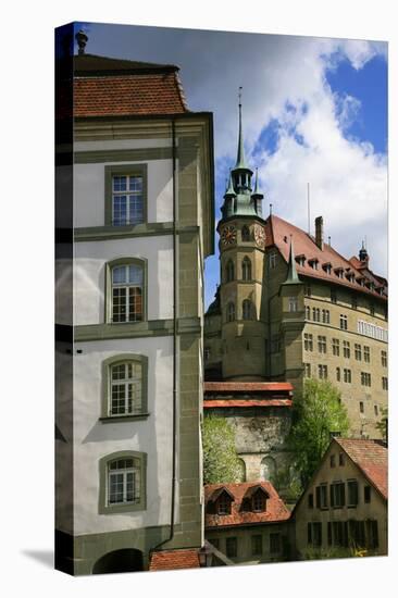 Switzerland, Fribourg on the Sarine River-Uwe Steffens-Premier Image Canvas