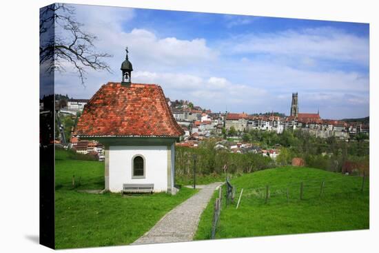 Switzerland, Fribourg on the Sarine River-Uwe Steffens-Premier Image Canvas