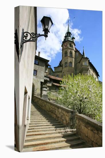 Switzerland, Fribourg on the Sarine River-Uwe Steffens-Premier Image Canvas