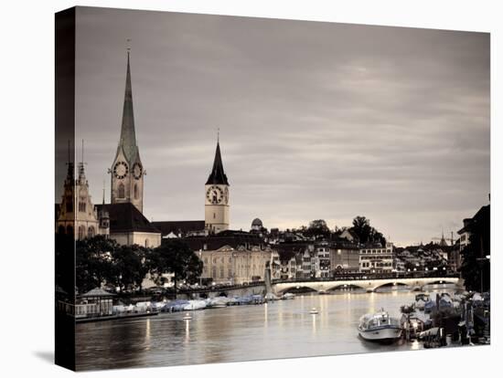 Switzerland, Zurich, Old Town and Limmat River-Michele Falzone-Premier Image Canvas