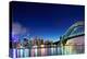 Sydney Harbour NYE Fireworks Panorama-mroz-Premier Image Canvas