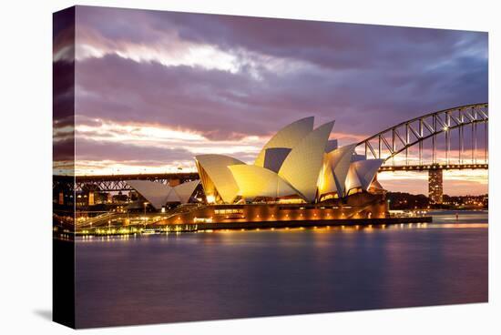 Sydney Opera &Bridge Australia-null-Stretched Canvas