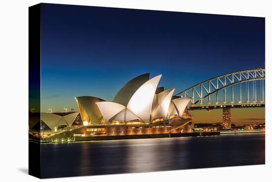 Sydney Opera House & Bridge-null-Stretched Canvas