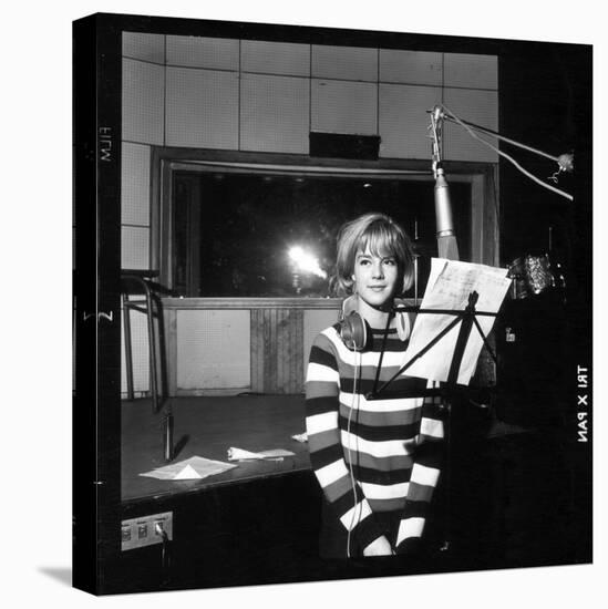 Sylvie Vartan Recording in a Studio-DR-Premier Image Canvas