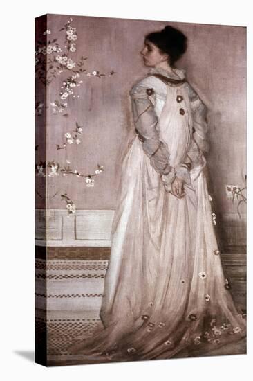 Symphony in Flesh Color and Pink: Portrait of Mrs. Frances Leyland-James Abbott McNeill Whistler-Premier Image Canvas