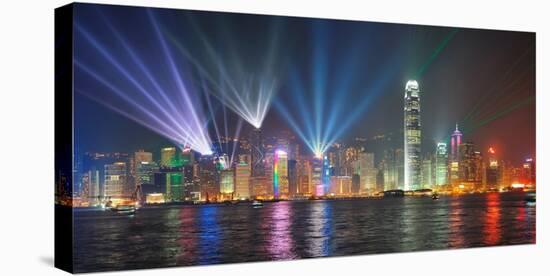 Symphony of lights, Hong Kong-null-Stretched Canvas