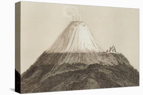 T.1594 Cotopaxi, Drawn by Stock from a Sketch by Humboldt, Engraved by Edmond Lebel (1834-1908)…-Friedrich Alexander, Baron Von Humboldt-Premier Image Canvas