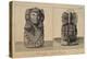 T.1596 Statue of an Aztec Priestess, Front and Back View, from Vol I of 'Researches Concerning…-Friedrich Alexander, Baron Von Humboldt-Premier Image Canvas