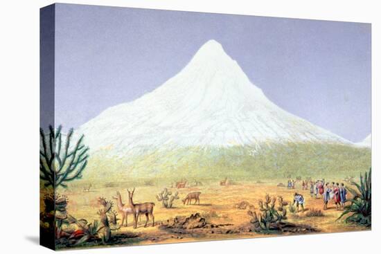 T.1607 Chimborazo, from 'Views of Nature', Pub. C.1850-Friedrich Alexander, Baron Von Humboldt-Premier Image Canvas